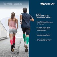 Bauerfeind Run Performance Compression Sleeves, Women, White, S