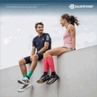 Bauerfeind Run Performance Compression Sleeves, Women, Turquoise, M