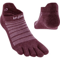 Injinji RUN LIGHTWEIGHT NO SHOW WOOL GARNET L