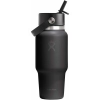 Hydro Flask 24 OZ WIDE FLEX STRAW TRAVEL BOTTLE BLACK