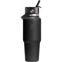 Hydro Flask 32 OZ WIDE FLEX STRAW TRAVEL BOTTLE BLACK