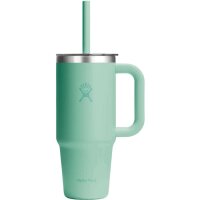 Hydro Flask 24 OZ TRAVEL TUMBLER CLEAR LID MERMAID GREEN