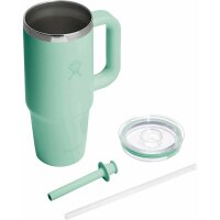Hydro Flask 24 OZ TRAVEL TUMBLER CLEAR LID MERMAID GREEN