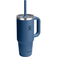 Hydro Flask 24 OZ TRAVEL TUMBLER CLEAR LID HARBOR BLUE