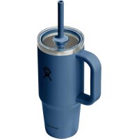 Hydro Flask 24 OZ TRAVEL TUMBLER CLEAR LID HARBOR BLUE