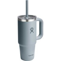 Hydro Flask 24 OZ TRAVEL TUMBLER CLEAR LID SHALE GRAY