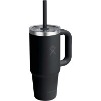 Hydro Flask 24 OZ TRAVEL TUMBLER CLEAR LID BLACK