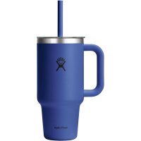 Hydro Flask 32 OZ TRAVEL TUMBLER CLEAR LID CAPRI BLUE