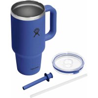 Hydro Flask 32 OZ TRAVEL TUMBLER CLEAR LID CAPRI BLUE