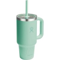 Hydro Flask 32 OZ TRAVEL TUMBLER CLEAR LID MERMAID GREEN