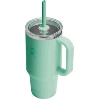 Hydro Flask 32 OZ TRAVEL TUMBLER CLEAR LID MERMAID GREEN