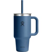 Hydro Flask 32 OZ TRAVEL TUMBLER CLEAR LID HARBOR BLUE