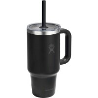 Hydro Flask 32 OZ TRAVEL TUMBLER CLEAR LID BLACK