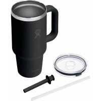 Hydro Flask 32 OZ TRAVEL TUMBLER CLEAR LID BLACK