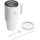 Hydro Flask 32 OZ TRAVEL TUMBLER CLEAR LID WHITE