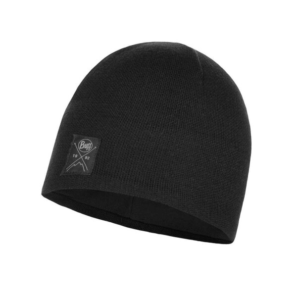 Buff® Knitted & Fleece Band Hat SOLID BLACK