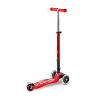 Micro Mobility maxi micro deluxe foldalbe LED red