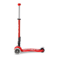Micro Mobility maxi micro deluxe foldalbe LED red