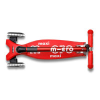 Micro Mobility maxi micro deluxe foldalbe LED red
