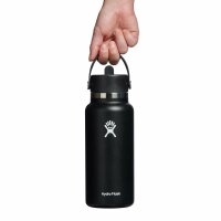 Hydro Flask 32 OZ WIDE FLEX STRAW CAP BLACK
