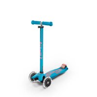 Micro Maxi Deluxe LED Aqua MMD078 Kinderroller 3-Rad Scooter #2163