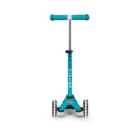 Micro Mini Micro Deluxe LED Aqua MMD076 Kinderroller 3-Rad höhenverstellbar