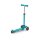 Micro Mini Micro Deluxe LED Aqua MMD076 Kinderroller 3-Rad höhenverstellbar